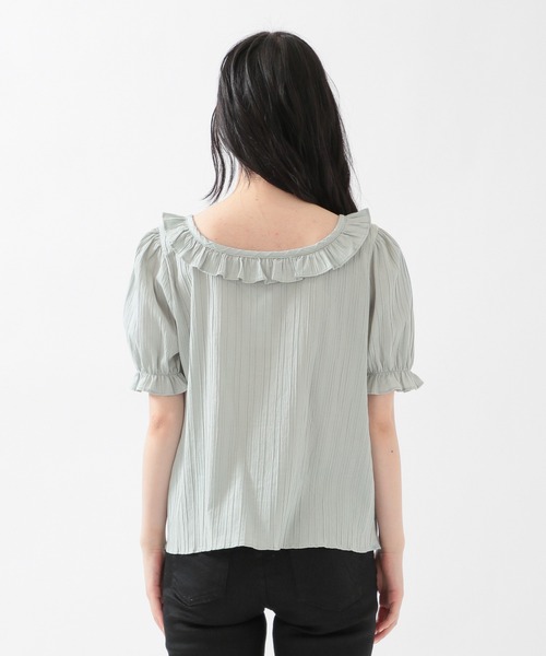 ALAND(エーランド)の「3.3Field Trip/FRILL BLOUSE 2951474(シャツ/ブラウス・レディース・ライトブルー/アイボリー・FREE)」の8枚目の写真