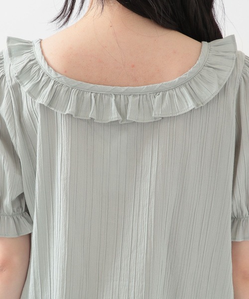 ALAND(エーランド)の「3.3Field Trip/FRILL BLOUSE 2951474(シャツ/ブラウス・レディース・ライトブルー/アイボリー・FREE)」の13枚目の写真