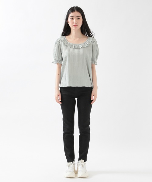 ALAND(エーランド)の「3.3Field Trip/FRILL BLOUSE 2951474(シャツ/ブラウス・レディース・ライトブルー/アイボリー・FREE)」の11枚目の写真