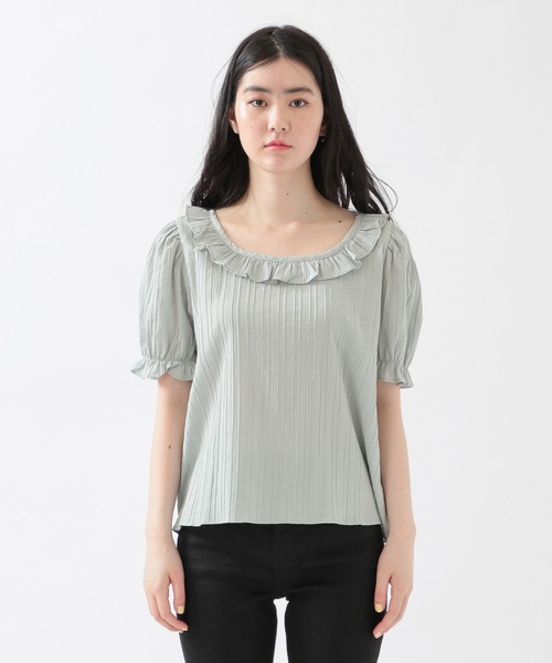ALAND(エーランド)の「3.3Field Trip/FRILL BLOUSE 2951474(シャツ/ブラウス・レディース・ライトブルー/アイボリー・FREE)」の9枚目の写真