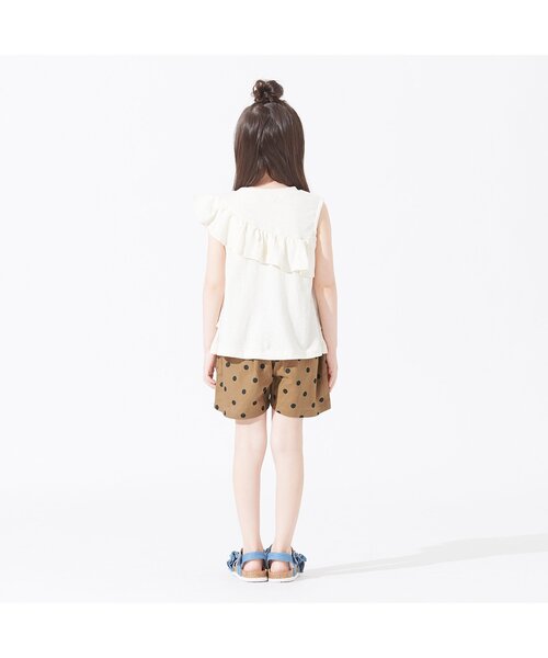 BREEZE（ブリーズ）の「ドットショートパンツ（その他パンツ・キッズ・オフホワイト/ブラウン・100/130/140/110/90/80/120）」の4枚目の写真