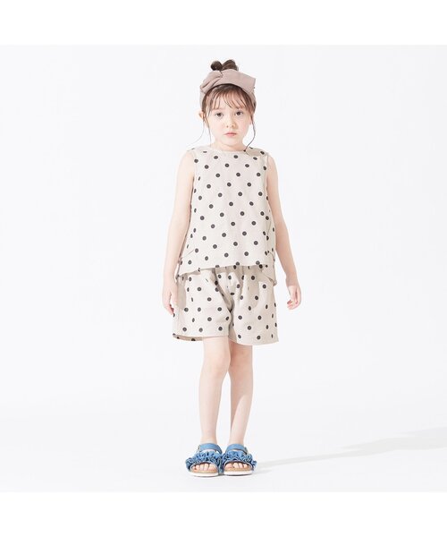 BREEZE（ブリーズ）の「ドットショートパンツ（その他パンツ・キッズ・オフホワイト/ブラウン・100/130/140/110/90/80/120）」の5枚目の写真
