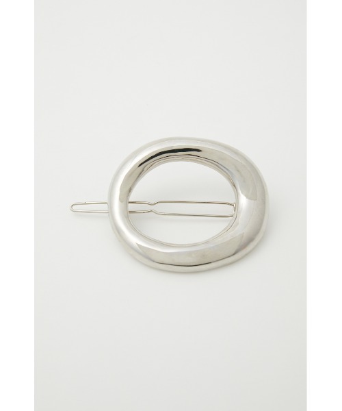 SLY（スライ）の「Sly Skin ROUND HAIR CLIP ヘアクリップ（バレッタ/ヘアクリップ・レディース・ベージュ/シルバー・FREE）」の2枚目の写真