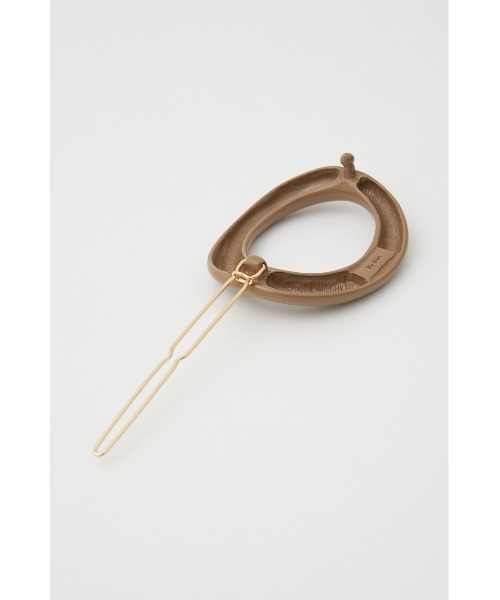 SLY（スライ）の「Sly Skin ROUND HAIR CLIP ヘアクリップ（バレッタ/ヘアクリップ・レディース・ベージュ/シルバー・FREE）」の6枚目の写真