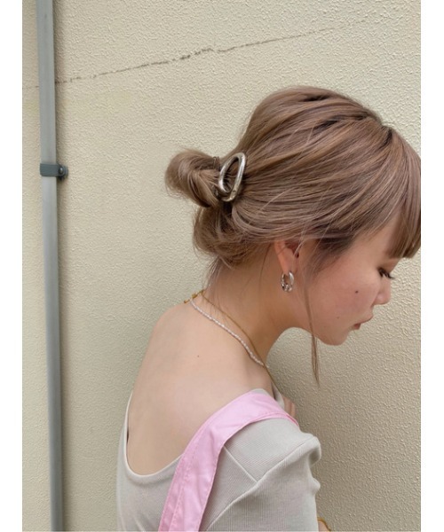 SLY（スライ）の「Sly Skin ROUND HAIR CLIP ヘアクリップ（バレッタ/ヘアクリップ・レディース・ベージュ/シルバー・FREE）」の18枚目の写真