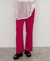 w closet | セミフレアスリットパンツ(スラックス)