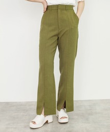 セミフレアスリットパンツ