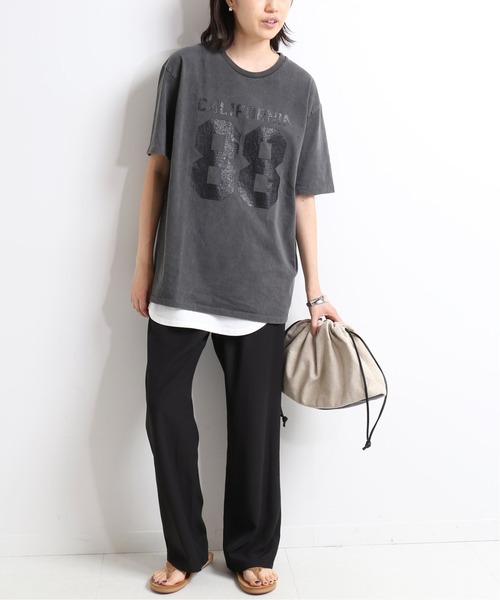 SLOBE IENA（スローブイエナ）の「リラックスイージーパンツ【ウエストゴム/手洗い可能】◆（その他パンツ・レディース・ブラック/ベージュ/アイボリー・38/36）」の13枚目の写真