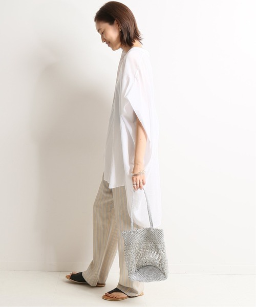 SLOBE IENA（スローブイエナ）の「リラックスイージーパンツ【ウエストゴム/手洗い可能】◆（その他パンツ・レディース・ブラック/ベージュ/アイボリー・38/36）」の8枚目の写真