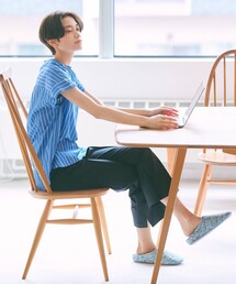 【WEB限定・UVケア・接触冷感】シャツ×パンツ ツインセット