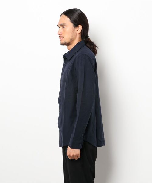 KRIFF MAYER（クリフメイヤー）の「無地ネルシャツ（シャツ/ブラウス・メンズ・ベージュ/ネイビー/グレー/オフホワイト/オリーブ/カラフル・SMALL/MEDIUM/LARGE/X-LARGE）」の8枚目の写真