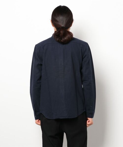 KRIFF MAYER（クリフメイヤー）の「無地ネルシャツ（シャツ/ブラウス・メンズ・ベージュ/ネイビー/グレー/オフホワイト/オリーブ/カラフル・SMALL/MEDIUM/LARGE/X-LARGE）」の7枚目の写真