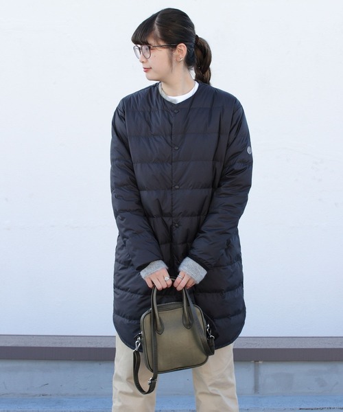 ORCIVAL(オーシバル)の「ORCIVAL/オーシバル ダウンシャツテールコート DOWN SHIRT TAIL COAT(ウィメンズ) #OR-A0073DPL(ダウンジャケット/コート・レディース・ブラック/オリーブ・2)」の14枚目の写真