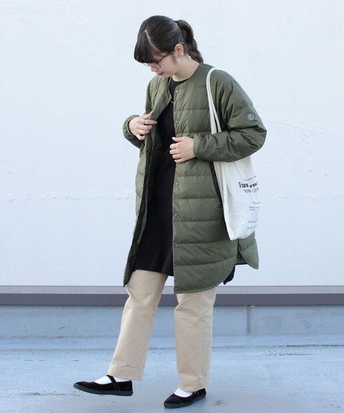 ORCIVAL(オーシバル)の「ORCIVAL/オーシバル ダウンシャツテールコート DOWN SHIRT TAIL COAT(ウィメンズ) #OR-A0073DPL(ダウンジャケット/コート・レディース・ブラック/オリーブ・2)」の22枚目の写真
