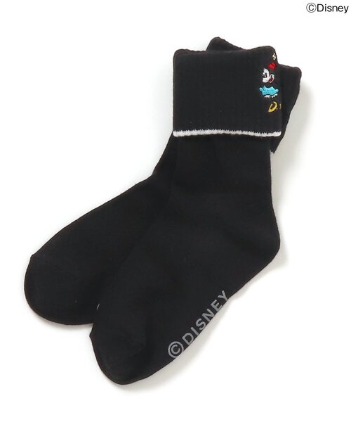 BREEZE(ブリーズ)の「ディズニーキャラクター GIRL'Sソックス(ソックス/靴下・キッズ・オフホワイト/ブラック/ラベンダー・21/18/15 )」の2枚目の写真