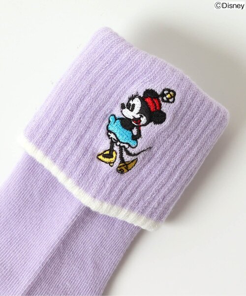BREEZE(ブリーズ)の「ディズニーキャラクター GIRL'Sソックス(ソックス/靴下・キッズ・オフホワイト/ブラック/ラベンダー・21/18/15 )」の4枚目の写真