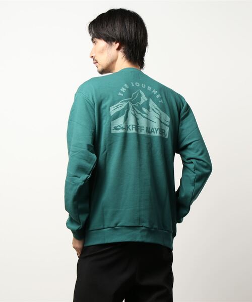 KRIFF MAYER(クリフメイヤー)の「《WEB限定》裏毛クルーネック(スウェット・メンズ・チャコール/ダークグリーン/ナチュラル/レンガ・MEDIUM/X-LARGE/LARGE)」の6枚目の写真