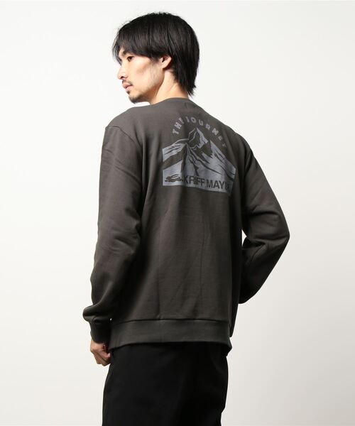 KRIFF MAYER(クリフメイヤー)の「《WEB限定》裏毛クルーネック(スウェット・メンズ・チャコール/ダークグリーン/ナチュラル/レンガ・MEDIUM/X-LARGE/LARGE)」の7枚目の写真