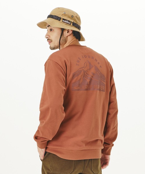 KRIFF MAYER(クリフメイヤー)の「《WEB限定》裏毛クルーネック(スウェット・メンズ・チャコール/ダークグリーン/ナチュラル/レンガ・MEDIUM/X-LARGE/LARGE)」の4枚目の写真