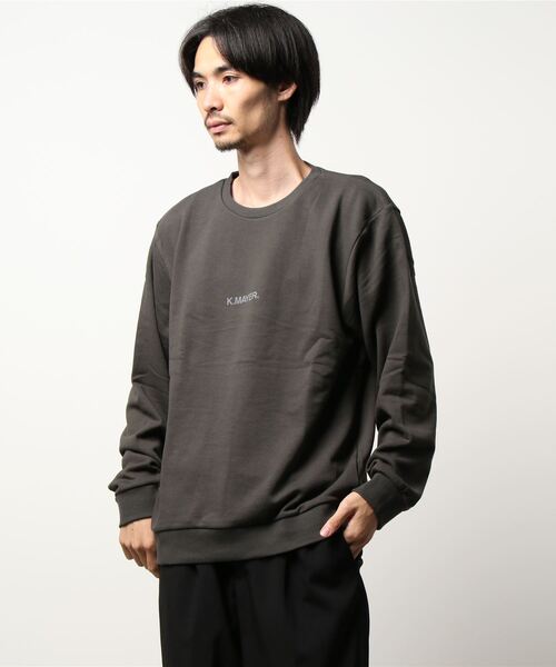 KRIFF MAYER(クリフメイヤー)の「《WEB限定》裏毛クルーネック(スウェット・メンズ・チャコール/ダークグリーン/ナチュラル/レンガ・MEDIUM/X-LARGE/LARGE)」の12枚目の写真