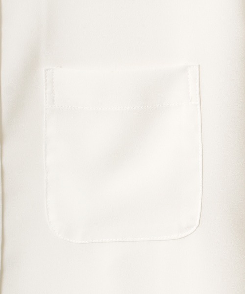 Lazar（ラザル）の「ポリトロ リラックス オーバーサイズ バンドカラートロミシャツ（シャツ/ブラウス・メンズ・ホワイト/チャコールグレー/ブラック/ターコイズブルー/モカ・LL/M/L）」の9枚目の写真