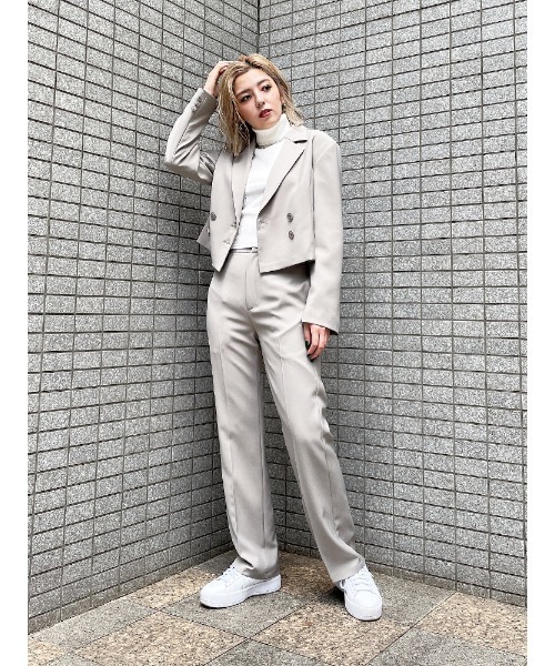 ENVYM（アンビー）の「ハイネックノースリーブＴＯＰＳ（Tシャツ/カットソー・レディース・ブラック/ホワイト・FREE）」の14枚目の写真