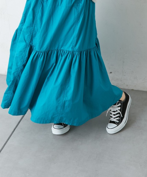 CIAOPANIC TYPY（チャオパニックティピー）の「ティアードボリュームカラースカート（スカート・レディース・ブラック/ベージュ/ピンク/ブルー・ONE SIZE）」の4枚目の写真