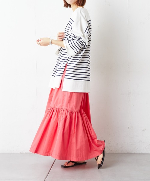 CIAOPANIC TYPY（チャオパニックティピー）の「ティアードボリュームカラースカート（スカート・レディース・ブラック/ベージュ/ピンク/ブルー・ONE SIZE）」の17枚目の写真