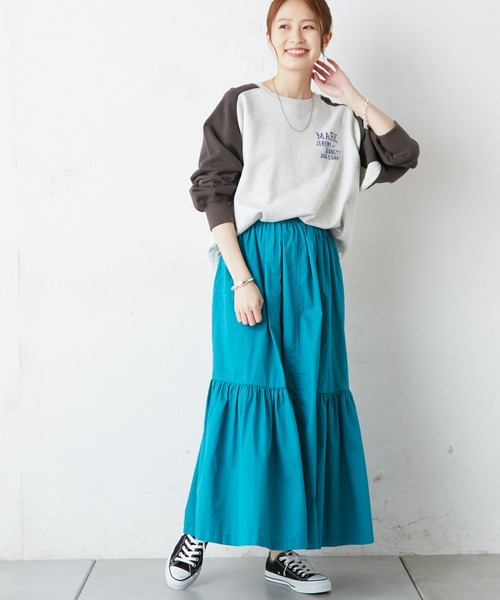 CIAOPANIC TYPY（チャオパニックティピー）の「ティアードボリュームカラースカート（スカート・レディース・ブラック/ベージュ/ピンク/ブルー・ONE SIZE）」の16枚目の写真