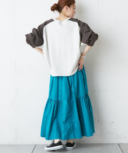 CIAOPANIC TYPY（チャオパニックティピー）の「ティアードボリュームカラースカート（スカート・レディース・ブラック/ベージュ/ピンク/ブルー・ONE SIZE）」の12枚目の写真