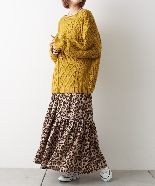 CIAOPANIC TYPY（チャオパニックティピー）の「ティアードボリュームカラースカート（スカート・レディース・ブラック/ベージュ/ピンク/ブルー・ONE SIZE）」の6枚目の写真