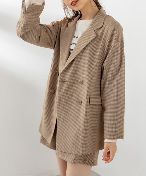 OLIVE des OLIVE（オリーブデオリーブ）の「ビタースイーツテーラードジャケット（テーラードジャケット・レディース・ブラウン/ライトブラウン/グレイッシュベージュ・FREE）」の21枚目の写真