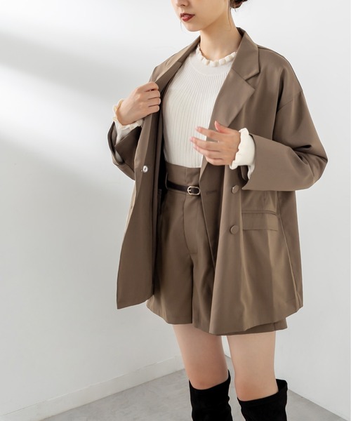 OLIVE des OLIVE（オリーブデオリーブ）の「ビタースイーツテーラードジャケット（テーラードジャケット・レディース・ブラウン/ライトブラウン/グレイッシュベージュ・FREE）」の6枚目の写真