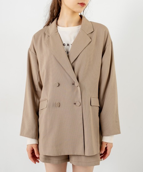 OLIVE des OLIVE（オリーブデオリーブ）の「ビタースイーツテーラードジャケット（テーラードジャケット・レディース・ブラウン/ライトブラウン/グレイッシュベージュ・FREE）」の14枚目の写真