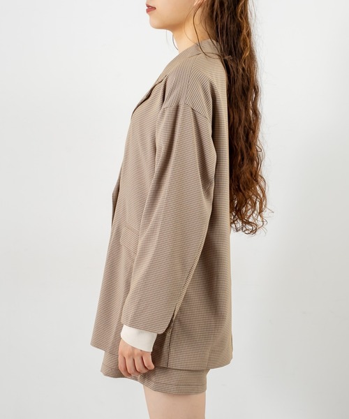 OLIVE des OLIVE（オリーブデオリーブ）の「ビタースイーツテーラードジャケット（テーラードジャケット・レディース・ブラウン/ライトブラウン/グレイッシュベージュ・FREE）」の4枚目の写真