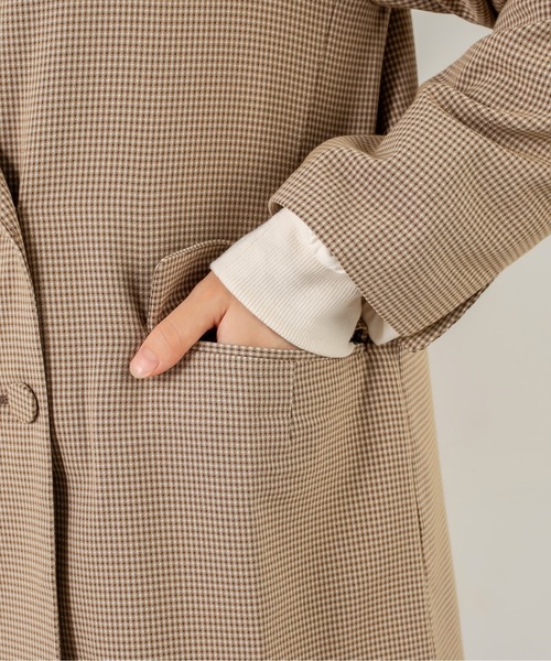 OLIVE des OLIVE（オリーブデオリーブ）の「ビタースイーツテーラードジャケット（テーラードジャケット・レディース・ブラウン/ライトブラウン/グレイッシュベージュ・FREE）」の17枚目の写真