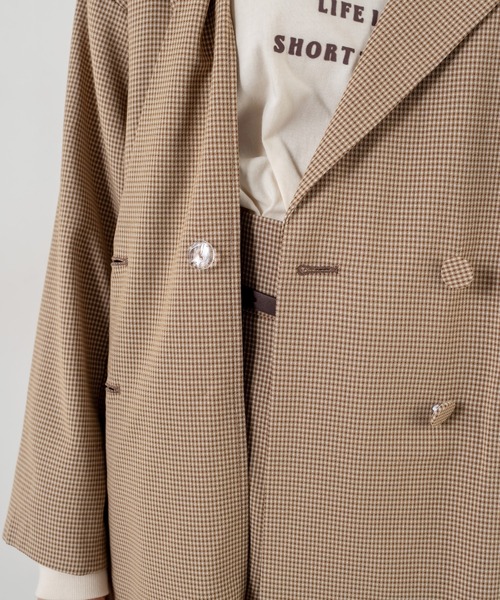 OLIVE des OLIVE（オリーブデオリーブ）の「ビタースイーツテーラードジャケット（テーラードジャケット・レディース・ブラウン/ライトブラウン/グレイッシュベージュ・FREE）」の5枚目の写真