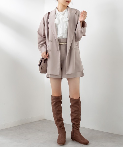 OLIVE des OLIVE（オリーブデオリーブ）の「ビタースイーツテーラードジャケット（テーラードジャケット・レディース・ブラウン/ライトブラウン/グレイッシュベージュ・FREE）」の10枚目の写真