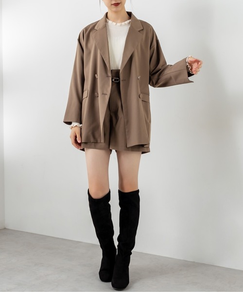 OLIVE des OLIVE（オリーブデオリーブ）の「ビタースイーツテーラードジャケット（テーラードジャケット・レディース・ブラウン/ライトブラウン/グレイッシュベージュ・FREE）」の18枚目の写真