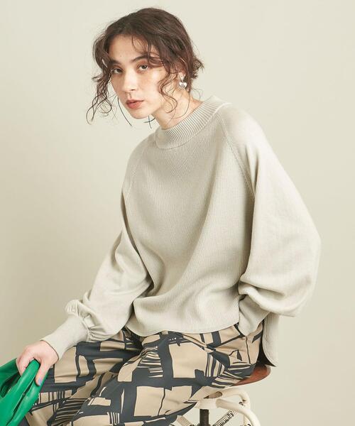 BEAUTY&YOUTH UNITED ARROWS（ビューティーアンドユースユナイテッドアローズ）の「BY コットンカシミヤハイネックニットプルオーバー  -ウォッシャブル- ∴（ニット/セーター・レディース・ホワイト/モカ/ライム/ブラック/ライトブルー・FREE）」の14枚目の写真