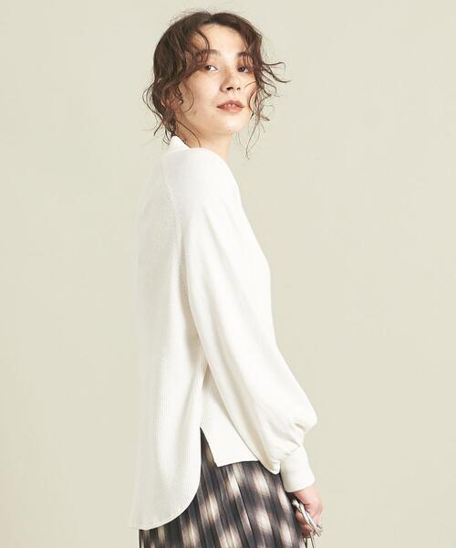 BEAUTY&YOUTH UNITED ARROWS（ビューティーアンドユースユナイテッドアローズ）の「BY コットンカシミヤハイネックニットプルオーバー  -ウォッシャブル- ∴（ニット/セーター・レディース・ライム/モカ/ホワイト/ブラック/ライトブルー・FREE）」の21枚目の写真