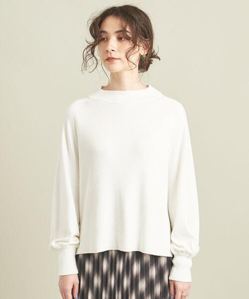 BEAUTY&YOUTH UNITED ARROWS（ビューティーアンドユースユナイテッドアローズ）の「BY コットンカシミヤハイネックニットプルオーバー  -ウォッシャブル- ∴（ニット/セーター・レディース・ライム/モカ/ホワイト/ブラック/ライトブルー・FREE）」の22枚目の写真