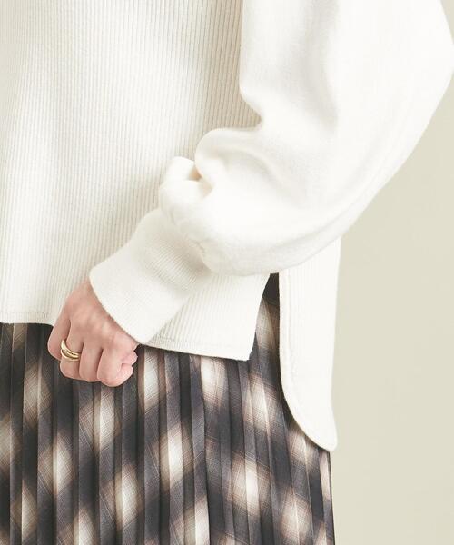 BEAUTY&YOUTH UNITED ARROWS（ビューティーアンドユースユナイテッドアローズ）の「BY コットンカシミヤハイネックニットプルオーバー  -ウォッシャブル- ∴（ニット/セーター・レディース・ライム/モカ/ホワイト/ブラック/ライトブルー・FREE）」の14枚目の写真
