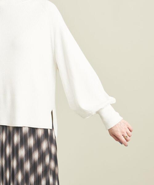 BEAUTY&YOUTH UNITED ARROWS（ビューティーアンドユースユナイテッドアローズ）の「BY コットンカシミヤハイネックニットプルオーバー  -ウォッシャブル- ∴（ニット/セーター・レディース・ライム/モカ/ホワイト/ブラック/ライトブルー・FREE）」の16枚目の写真