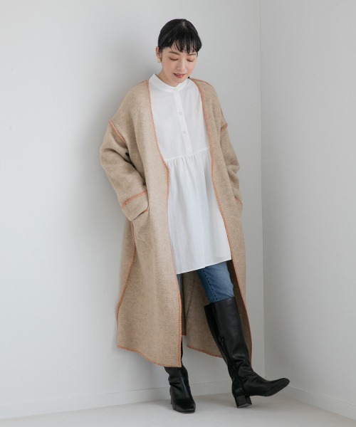 カーディガンibelico_m様 LOWRYS FARM（ローリーズファーム）の「ニットリンキングロング