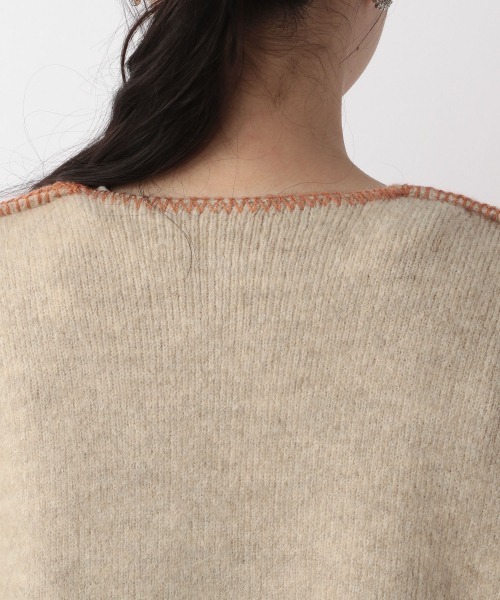 LOWRYS FARM（ローリーズファーム）の「ニットリンキングロングカーディガン　219731（カーディガン/ボレロ・レディース・チャコールグレー/ベージュ/グリーン・FREE）」の11枚目の写真