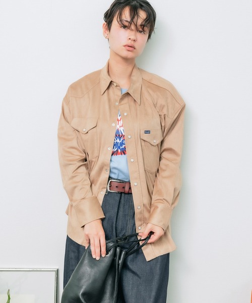 Wrangler/ラングラー 127MW OVER SIZE SHIRTS ウェスタンシャツ