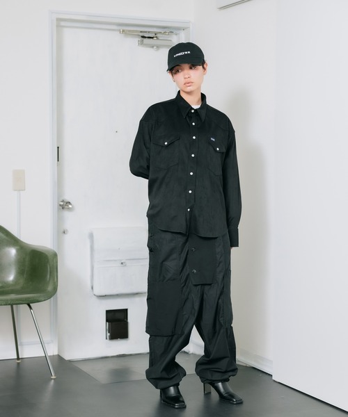 Wrangler（ラングラー）の「WRANGLER/ラングラー 127MW OVER SIZE SHIRTS ウェスタンシャツ スエード シャツ アメカジ（シャツ/ブラウス・メンズ・ブラック/ベージュ/ブラウン/ブルー・M/L/XL）」の8枚目の写真