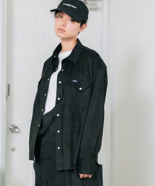 Wrangler（ラングラー）の「WRANGLER/ラングラー 127MW OVER SIZE SHIRTS ウェスタンシャツ スエード シャツ アメカジ（シャツ/ブラウス・メンズ・ブラック/ベージュ/ブラウン/ブルー・M/L/XL）」の17枚目の写真