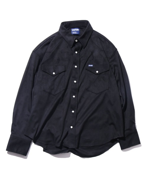 Wrangler（ラングラー）の「WRANGLER/ラングラー 127MW OVER SIZE SHIRTS ウェスタンシャツ スエード シャツ アメカジ（シャツ/ブラウス・メンズ・ブラック/ベージュ/ブラウン/ブルー・M/L/XL）」の11枚目の写真